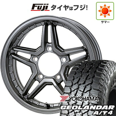 【新品】ジムニー 夏タイヤ ホイール4本セット 175/80R16 ヨコハマ ジオランダー A/T4 G018 WL/RBL ジャオス エクセルJX3 5.5J 16インチ(送料無料)