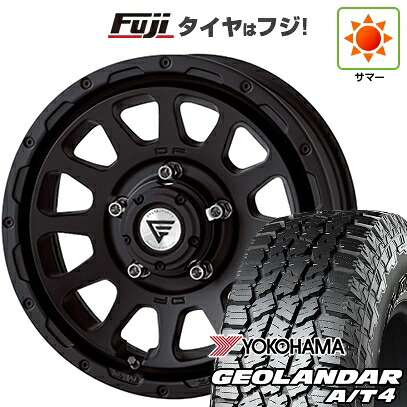 【新品】ジムニー 夏タイヤ ホイール4本セット 175/80R16 ヨコハマ ジオランダー A/T4 G018 WL/RBL デルタフォース オーバル 5.5J 16インチ(送料無料)|フジ スペシャルセレクション
