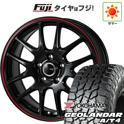 【新品国産車用5穴100】 夏タイヤ ホイール4本セット 225/60R17 ヨコハマ ジオランダー A/T4 G018 RBL モンツァ JPスタイル ジェファ 7J 17インチ(送料無料)