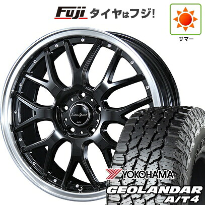 【新品国産車用5穴114.3】 夏タイヤ ホイール4本セット 225/60R18 ヨコハマ ジオランダー A/T4 G018 RBL ブレスト ユーロスポーツ タイプ815 7J 18インチ(送料無料)