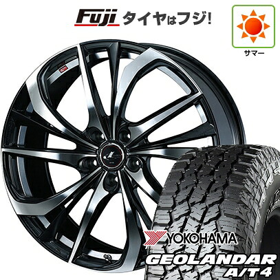 【新品国産車用5穴114.3】 夏タイヤ ホイール4本セット 235/60R18 ヨコハマ ジオランダー A/T4 G018 RBL WEDS ウェッズ レオニス TE 7J 18インチ(送料無料)