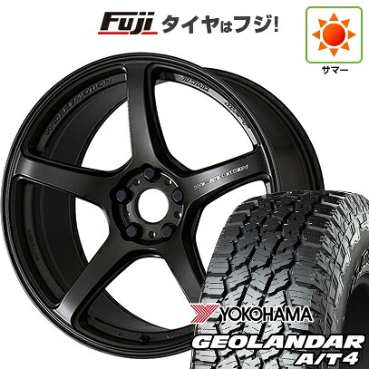 【新品国産車用5穴114.3】 夏タイヤ ホイール4本セット 215/60R17 ヨコハマ ジオランダー A/T4 G018 RBL WORK ワーク エモーション T5R 7J 17インチ(送料無料)