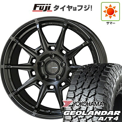 【新品国産車用5穴100】 夏タイヤ ホイール4本セット 225/55R18 ヨコハマ ジオランダー A/T4 G018 RBL 共豊 ガレルナ レフィーノ 8J 18インチ(送料無料)