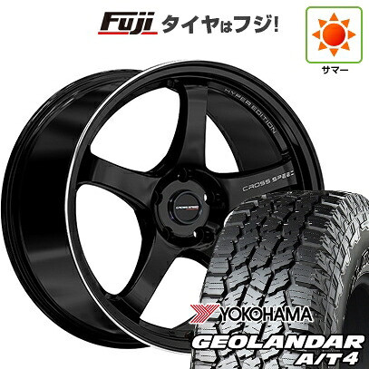 【新品国産車用5穴114.3】 夏タイヤ ホイール4本セット 225/60R18 ヨコハマ ジオランダー A/T4 G018 RBL ホットスタッフ クロススピード ハイパーエディションCR5 7.5J 18インチ(送料無料)