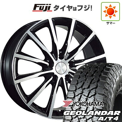 【新品国産車用5穴100】 夏タイヤ ホイール4本セット 225/60R17 ヨコハマ ジオランダー A/T4 G018 RBL ブリヂストン バルミナ A12 7J 17インチ(送料無料)