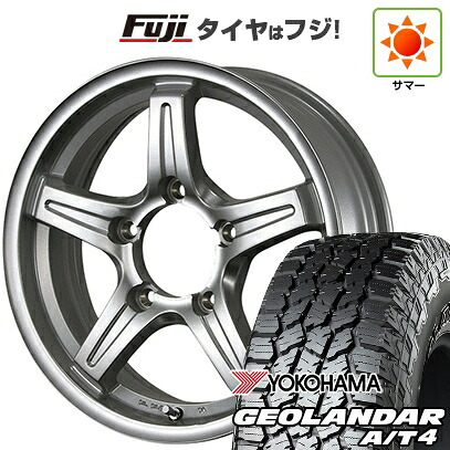 【新品】ジムニー 夏タイヤ ホイール4本セット 175/80R16 ヨコハマ ジオランダー A/T4 G018 WL/RBL TWS グランヴァード NEO 5.5J 16インチ(送料無料)｜フジ スペシャルセレクション 71,720円