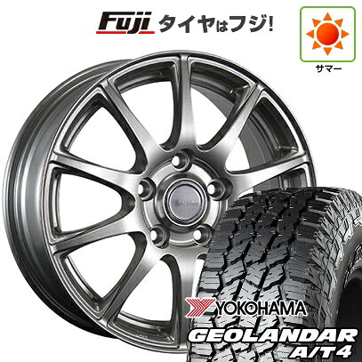 【新品国産車用5穴100】 夏タイヤ ホイール4本セット 225/60R17 ヨコハマ ジオランダー A/T4 G018 RBL ブリヂストン エコフォルム SE-23 7J 17インチ(送料無料)