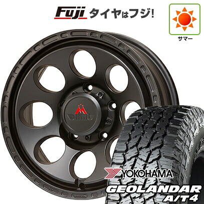 【新品】ジムニー 夏タイヤ ホイール4本セット 175/80R16 ヨコハマ ジオランダー A/T4 G018 WL/RBL エムクライム アストロ DC 5.5J 16インチ(送料無料)