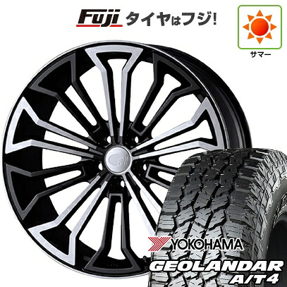 【新品国産車用5穴100】 夏タイヤ ホイール4本セット 225/55R18 ヨコハマ ジオランダー A/T4 G018 RBL ENKEI エンケイ all オールエイト【限定】 7.5J 18インチ(送料無料)