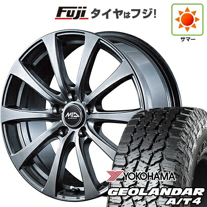 【新品国産車用5穴114.3】 夏タイヤ ホイール4本セット 225/65R17 102 H ヨコハマ ジオランダー A/T4 G018 RBL MID WHEELS G10 7J 17インチ(送料無料)