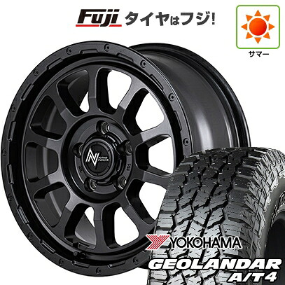 【新品】デリカD5 夏タイヤ ホイール4本セット 225/70R16 ヨコハマ ジオランダー A/T4 G018 RBL MID WHEELS NITRO POWER M10 パーシングS バレルブラックエディション 7J 16インチ(送料無料)|フジ スペシャルセレクション