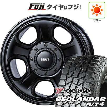 【新品国産車用5穴114.3】 夏タイヤ ホイール4本セット 215/65R16 ヨコハマ ジオランダー A/T4 G018 RBL トライスター BRUT BR-33 6.5J 16インチ(送料無料)|フジ スペシャルセレクション