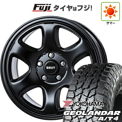 【新品国産車用5穴114.3】 夏タイヤ ホイール4本セット 225/60R17 ヨコハマ ジオランダー A/T4 G018 RBL トライスター BRUT BR-44 7.5J 17インチ(送料無料)｜フジ スペシャルセレクション