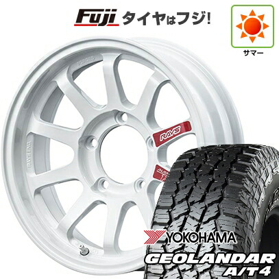 【新品】ジムニー 夏タイヤ ホイール4本セット 175/80R16 ヨコハマ ジオランダー A/T4 G018 WL/RBL RAYS レイズ A LAP-J PRO 5J 16インチ(送料無料)