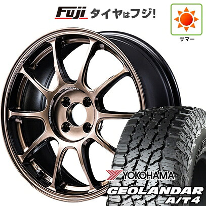 【新品国産車用5穴114.3】 夏タイヤ ホイール4本セット 215/60R17 ヨコハマ ジオランダー A/T4 G018 RBL RAYS レイズ ボルクレーシング ZE40 7.5J 17インチ(送料無料)