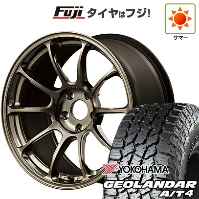 【新品国産車用5穴114.3】 夏タイヤ ホイール4本セット 225/60R18 ヨコハマ ジオランダー A/T4 G018 RBL RAYS レイズ ボルクレーシング ZE40 8J 18インチ(送料無料)