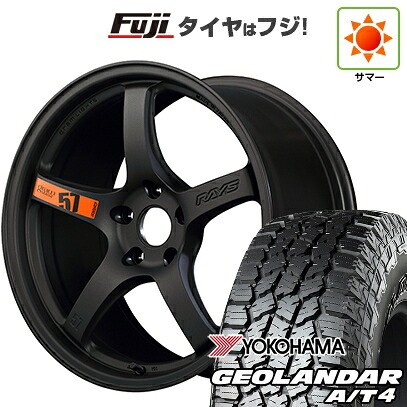 【新品国産車用5穴114.3】 夏タイヤ ホイール4本セット 225/60R18 ヨコハマ ジオランダー A/T4 G018 RBL RAYS レイズ グラムライツ 57CR SPEC-D 7.5J 18インチ(送料無料)|フジ スペシャルセレクション