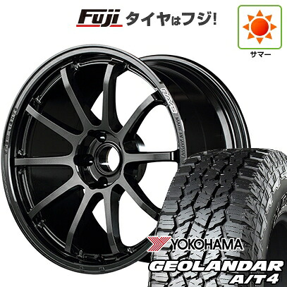 【新品国産車用5穴114.3】 夏タイヤ ホイール4本セット 225/60R18 ヨコハマ ジオランダー A/T4 G018 RBL RAYS レイズ グラムライツ 57NR 7.5J 18インチ(送料無料)