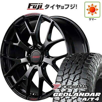 【新品国産車用5穴114.3】 夏タイヤ ホイール4本セット 225/60R18 ヨコハマ ジオランダー A/T4 G018 RBL RAYS レイズ ホムラ 2X7FT SPEC-M 7.5J 18インチ(送料無料)