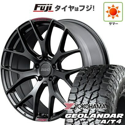 【新品国産車用5穴114.3】 夏タイヤ ホイール4本セット 225/55R18 ヨコハマ ジオランダー A/T4 G018 RBL RAYS レイズ ホムラ 2X7FT SPORT EDITION 7.5J 18インチ(送料無料)