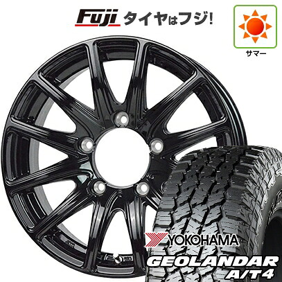 【新品】ジムニー 夏タイヤ ホイール4本セット 175/80R16 ヨコハマ ジオランダー A/T4 G018 WL/RBL ホットスタッフ バイソン BN-01 5.5J 16インチ(送料無料)｜フジ スペシャルセレクション