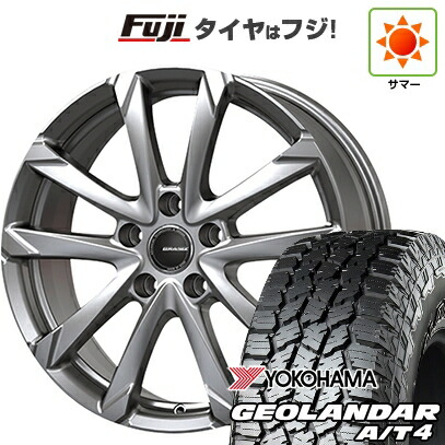 【新品国産車用5穴114.3】 夏タイヤ ホイール4本セット 225/60R18 ヨコハマ ジオランダー A/T4 G018 RBL コーセイ クレイシズ GC36F 7J 18インチ(送料無料)|フジ スペシャルセレクション
