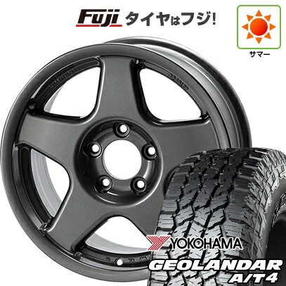 【新品】デリカD5 夏タイヤ ホイール4本セット 225/70R16 ヨコハマ ジオランダー A/T4 G018 RBL フォーバイフォーエンジニア ブラッドレー V 7J 16インチ(送料無料)|フジ スペシャルセレクション