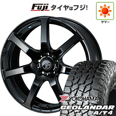 【新品国産車用5穴114.3】 夏タイヤ ホイール4本セット 235/60R18 ヨコハマ ジオランダー A/T4 G018 RBL WEDS ウェッズ レオニス NAVIA 07 7J 18インチ(送料無料)