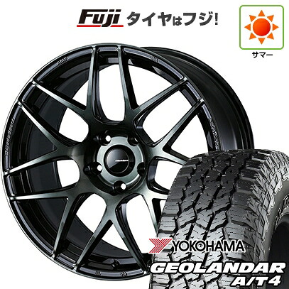 【新品国産車用5穴114.3】 夏タイヤ ホイール4本セット 225/60R18 ヨコハマ ジオランダー A/T4 G018 RBL WEDS ウェッズスポーツ SA-27R 8J 18インチ(送料無料)
