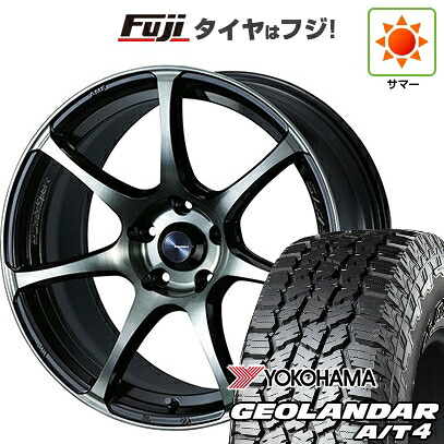 【新品国産車用5穴114.3】 夏タイヤ ホイール4本セット 225/60R18 ヨコハマ ジオランダー A/T4 G018 RBL WEDS ウェッズスポーツ SA-75R 8J 18インチ(送料無料)