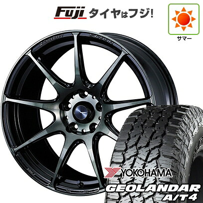【新品国産車用5穴114.3】 夏タイヤ ホイール4本セット 225/55R18 ヨコハマ ジオランダー A/T4 G018 RBL WEDS ウェッズスポーツ SA-99R 8J 18インチ(送料無料)｜フジ スペシャルセレクション
