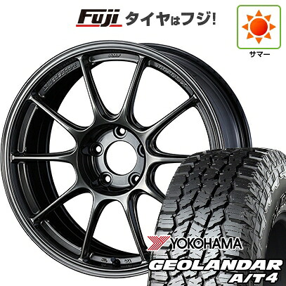 【新品国産車用5穴100】 夏タイヤ ホイール4本セット 225/55R18 ヨコハマ ジオランダー A/T4 G018 RBL WEDS ウェッズスポーツ TC-105X 8J 18インチ(送料無料)