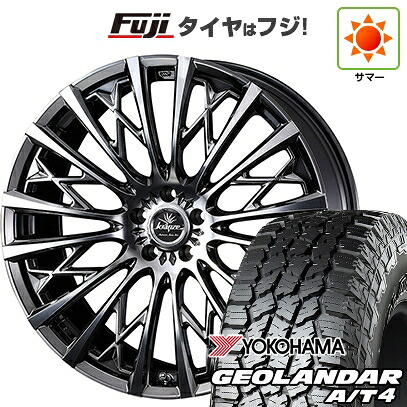 【新品国産車用5穴100】 夏タイヤ ホイール4本セット 225/55R18 ヨコハマ ジオランダー A/T4 G018 RBL WEDS ウェッズ クレンツェ シュリット 855EVO 7.5J 18インチ(送料無料)