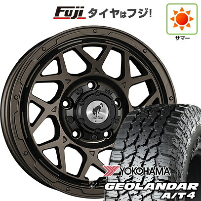 【新品】ジムニー 夏タイヤ ホイール4本セット 175/80R16 ヨコハマ ジオランダー A/T4 G018 WL/RBL スーパースター ロディオドライブ 8M MONO 5.5J 16インチ(送料無料)|フジ スペシャルセレクション