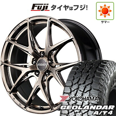 【新品国産車用5穴100】 夏タイヤ ホイール4本セット 225/55R18 ヨコハマ ジオランダー A/T4 G018 RBL RAYS レイズ ベルサス クラフトコレクション VV21S (XIJ) 8J 18インチ(送料無料)