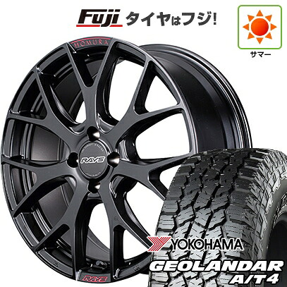 【新品国産車用5穴100】 夏タイヤ ホイール4本セット 225/60R17 ヨコハマ ジオランダー A/T4 G018 RBL RAYS レイズ ホムラ 2X7FT SPORT EDITION 7J 17インチ(送料無料)