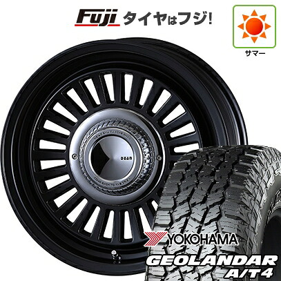 【新品】ジムニー 夏タイヤ ホイール4本セット 175/80R16 ヨコハマ ジオランダー A/T4 G018 WL/RBL クリムソン ディーン カリフォルニア 5.5J 16インチ(送料無料)