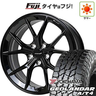 【新品国産車用5穴114.3】 夏タイヤ ホイール4本セット 225/55R18 ヨコハマ ジオランダー A/T4 G018 RBL ホットスタッフ プローバ ラフィナート スバル車専用 8J 18インチ(送料無料)｜フジ スペシャルセレクション