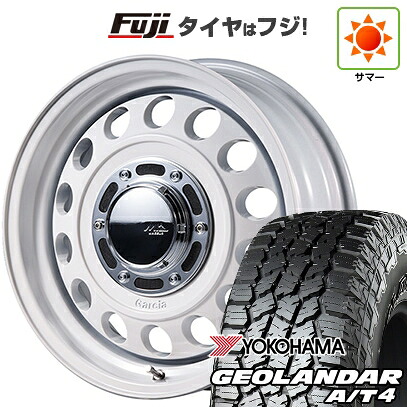 【新品】ジムニー 夏タイヤ ホイール4本セット 175/80R16 ヨコハマ ジオランダー A/T4 G018 WL/RBL MID WHEELS ガルシア シスコ タイプ2 5.5J 16インチ(送料無料)