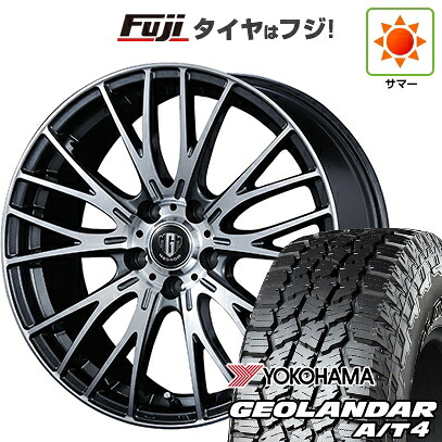 【新品国産車用5穴114.3】 夏タイヤ ホイール4本セット 225/60R18 ヨコハマ ジオランダー A/T4 G018 RBL コーセイ MZ-GROW VM25R 8J 18インチ(送料無料)|フジ スペシャルセレクション