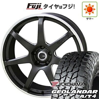 【新品国産車用5穴100】 夏タイヤ ホイール4本セット 225/55R18 ヨコハマ ジオランダー A/T4 G018 RBL ENKEI エンケイ TUNING SC38【限定】 8J 18インチ(送料無料)