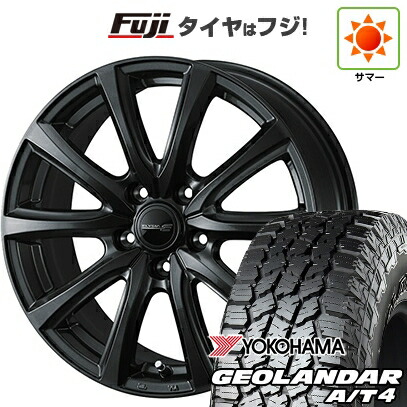 【新品国産車用5穴100】 夏タイヤ ホイール4本セット 225/60R17 ヨコハマ ジオランダー A/T4 G018 RBL WEDS ウェッズ エリシア 7J 17インチ(送料無料)