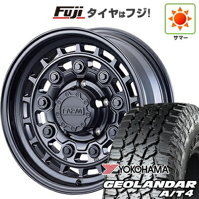 【新品】ジムニー 夏タイヤ ホイール4本セット 185/85R16 ヨコハマ ジオランダー A/T4 G018 WL/RBL モーターファーム ローグナイン 5.5J 16インチ(送料無料)｜フジ スペシャルセレクション