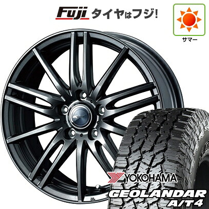 【新品国産車用5穴114.3】 夏タイヤ ホイール4本セット 225/55R18 ヨコハマ ジオランダー A/T4 G018 RBL WEDS ウェッズ ザミック ティート 7.5J 18インチ(送料無料)