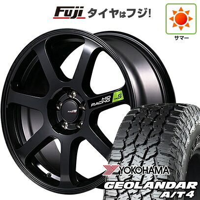 【新品国産車用5穴114.3】 夏タイヤ ホイール4本セット 225/60R17 ヨコハマ ジオランダー A/T4 G018 RBL MID WHEELS MID RACING R07 タイプS 7J 17インチ(送料無料)