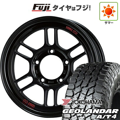【新品】ジムニー 夏タイヤ ホイール4本セット 175/80R16 ヨコハマ ジオランダー A/T4 G018 WL/RBL ENKEI エンケイ ALLROAD RPT1 Black Limited Edition 5.5J 16インチ(送料無料)｜フジ スペシャルセレクション