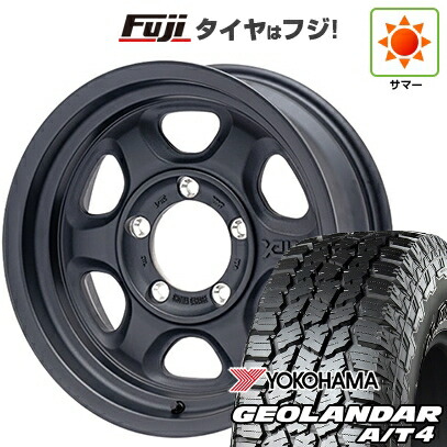 【新品】ジムニー 夏タイヤ ホイール4本セット 175/80R16 ヨコハマ ジオランダー A/T4 G018 WL/RBL ショウワガレージ ゼノ 5.5J 16インチ(送料無料)
