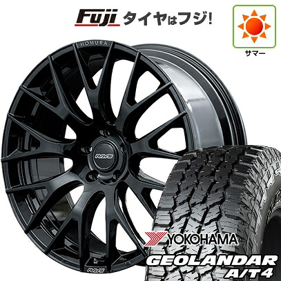 【新品国産車用5穴100】 夏タイヤ ホイール4本セット 225/55R18 ヨコハマ ジオランダー A/T4 G018 RBL RAYS レイズ ホムラ 2X9R 7.5J 18インチ(送料無料)