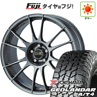 【新品国産車用5穴114.3】 夏タイヤ ホイール4本セット 225/60R18 ヨコハマ ジオランダー A/T4 G018 RBL OZ ウルトラレッジェーラ 8J 18インチ(送料無料)