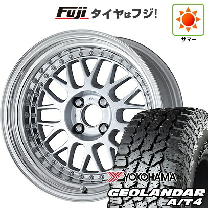 【新品国産車用5穴114.3】 夏タイヤ ホイール4本セット 215/65R16 ヨコハマ ジオランダー A/T4 G018 RBL WORK ワーク マイスター M1 3P 7J 16インチ(送料無料)｜フジ スペシャルセレクション